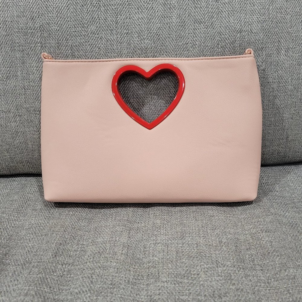 Clutch with Heart Cut Out